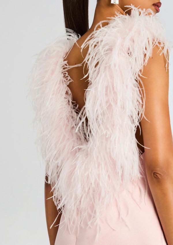Retrofête Jorie Feather Dress Retrofête
