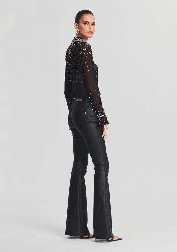 Retrofête Joyce Silk Chiffon Top Retrofête