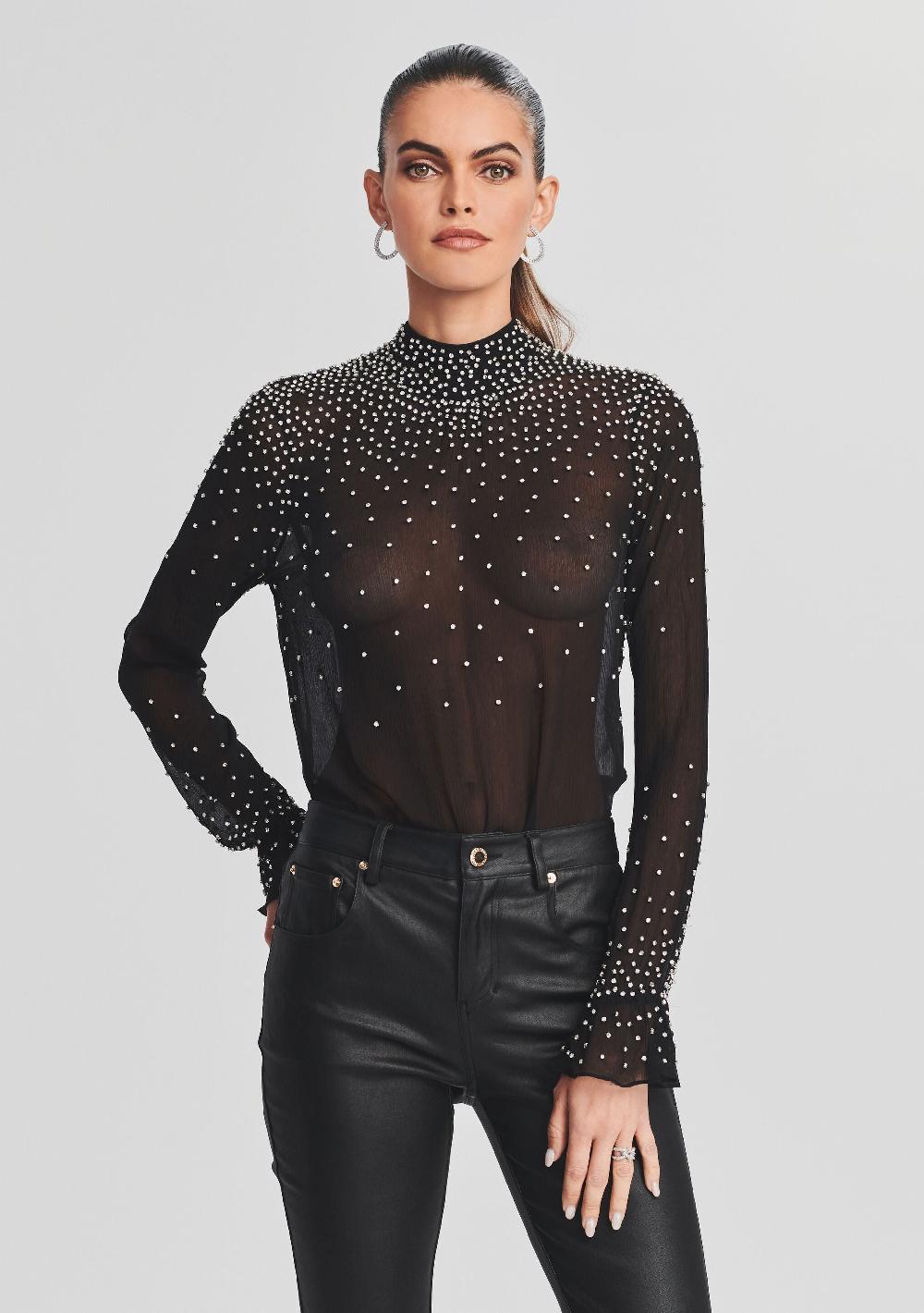 retrofête Joyce Silk Chiffon Top retrofête