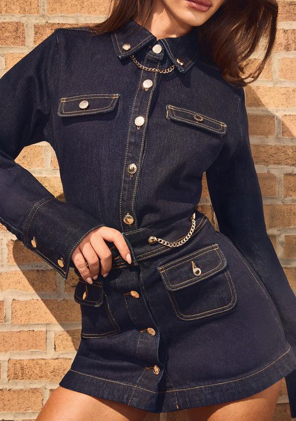 Retrofête Kornelia Denim Skirt Retrofête