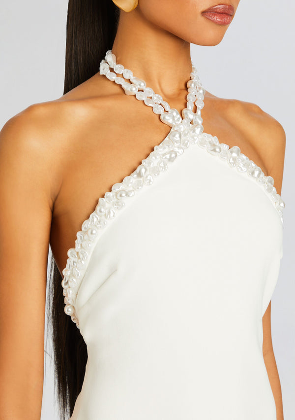 Retrofête Kristi Pearl Embellished Dress Retrofête