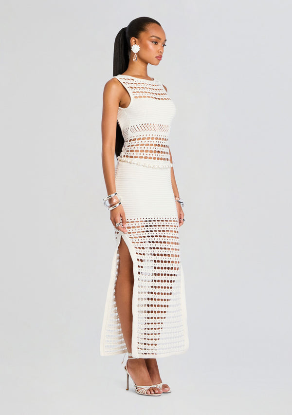 Retrofête Kylan Knit Crochet Dress Retrofête