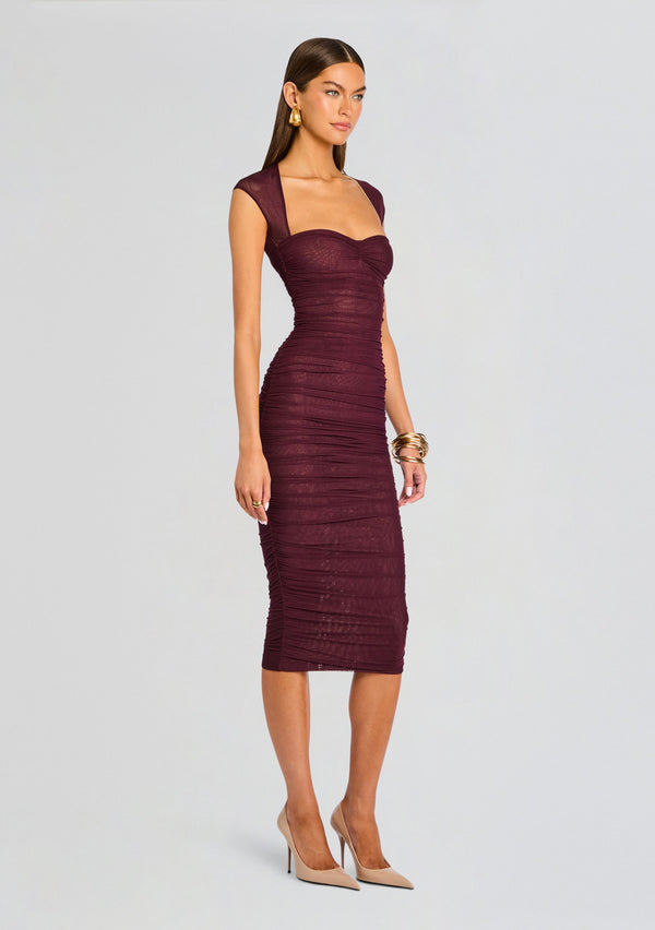 Retrofête Kylie Mesh Midi Dress SEROYA