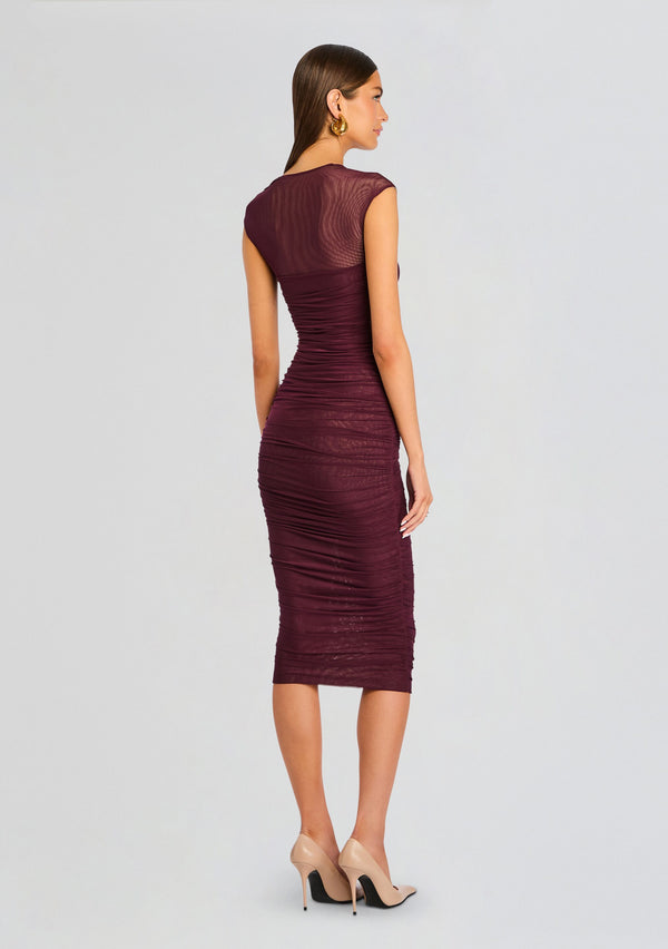 Retrofête Kylie Mesh Midi Dress SEROYA