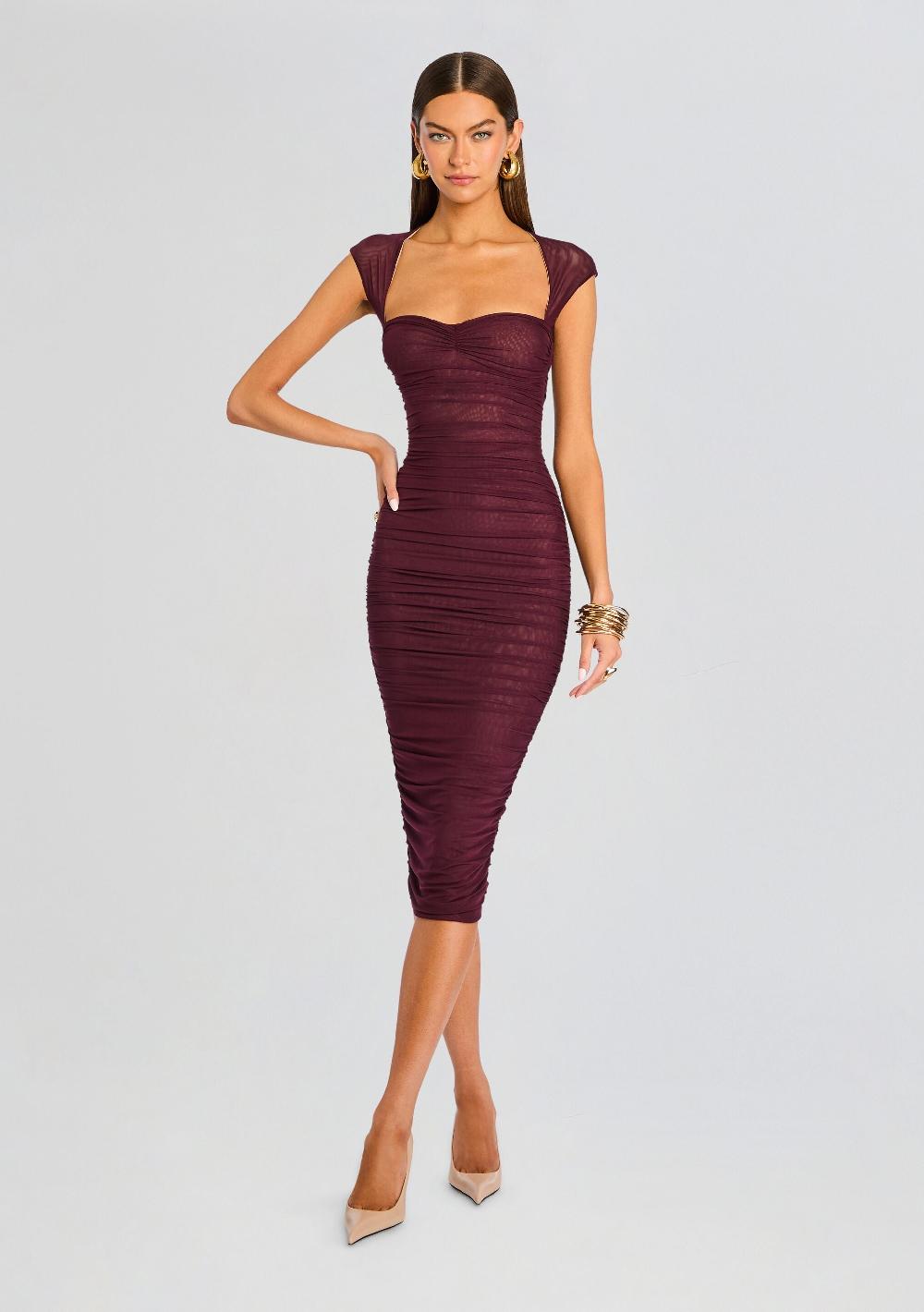 retrofête Kylie Mesh Midi Dress SEROYA