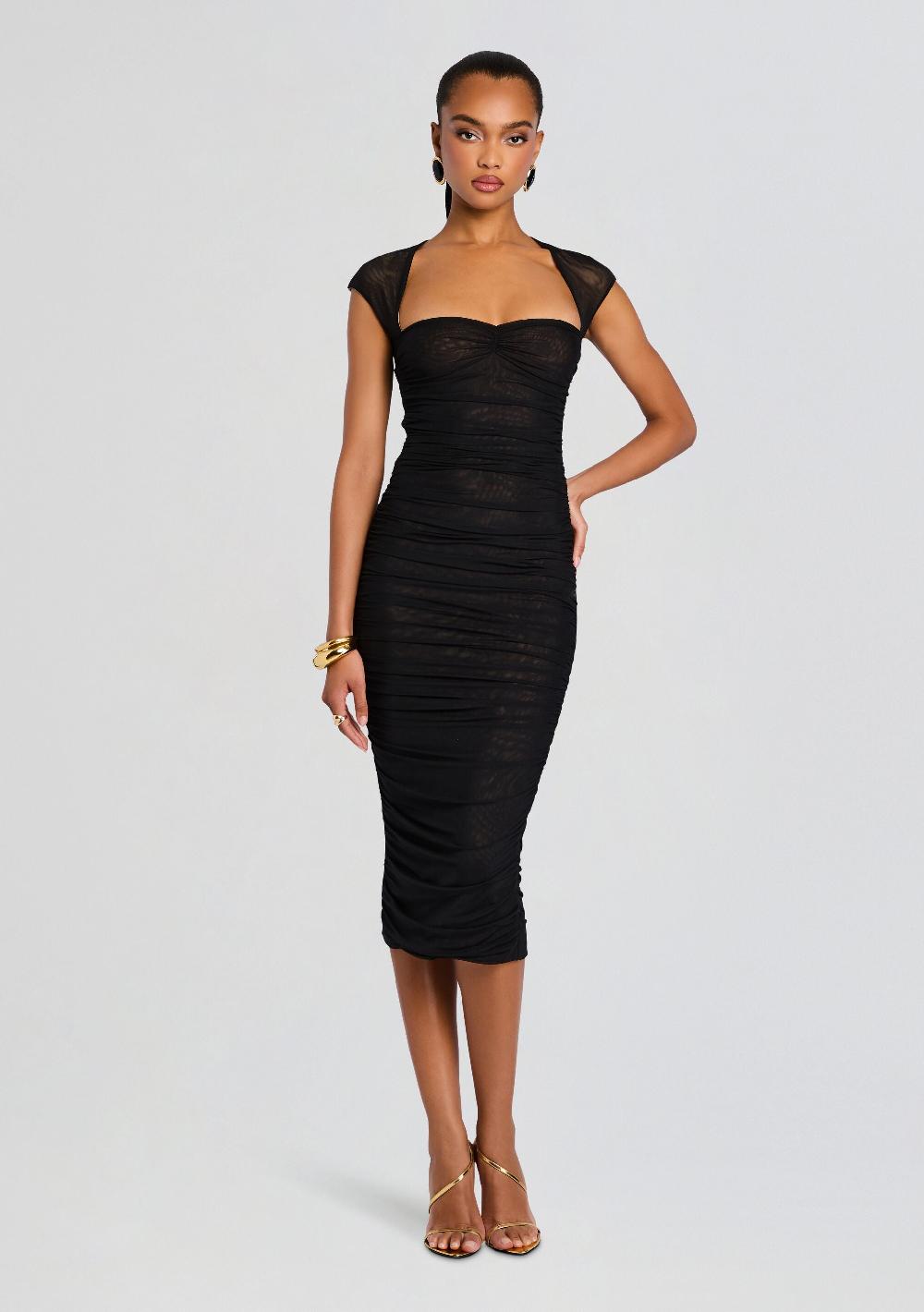 retrofête Kylie Mesh Midi Dress SEROYA