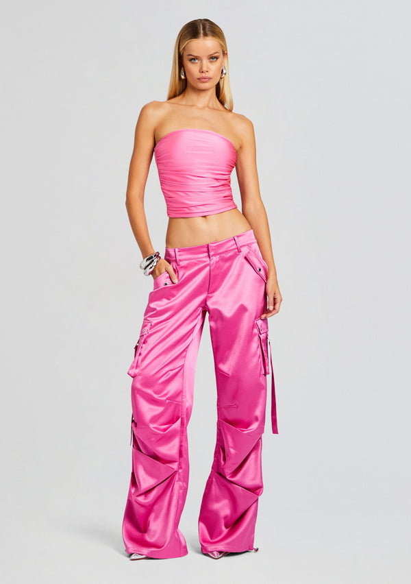 Retrofête Lai Satin Cargo Pant SEROYA