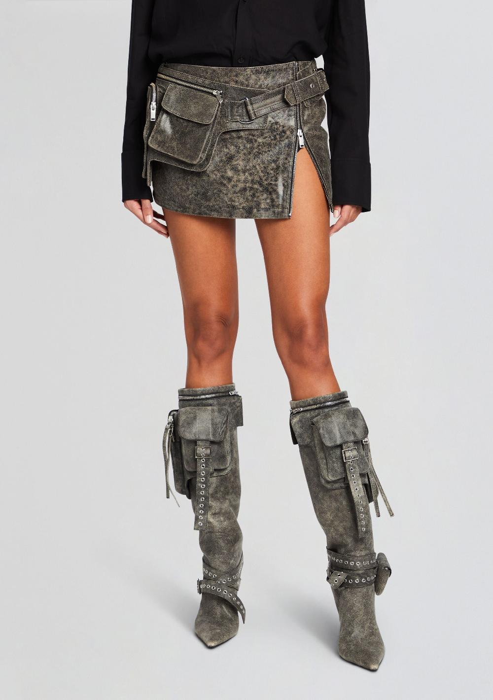 retrofête Langely Leather Skirt retrofête