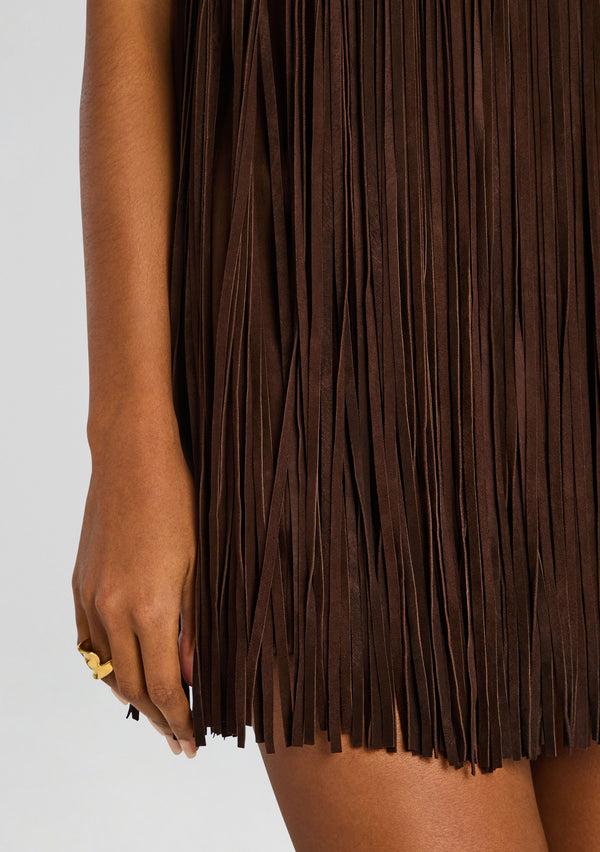 Retrofête Laykha Suede Leather Dress Retrofête