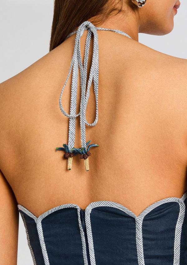 Retrofête Lenny Dress Azulu