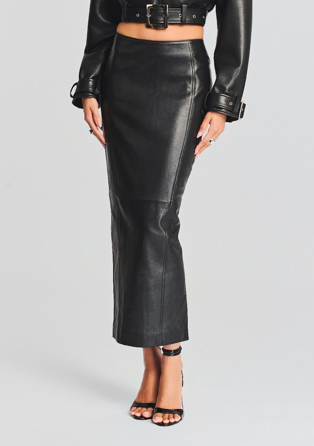 retrofête Liza Leather Skirt retrofête