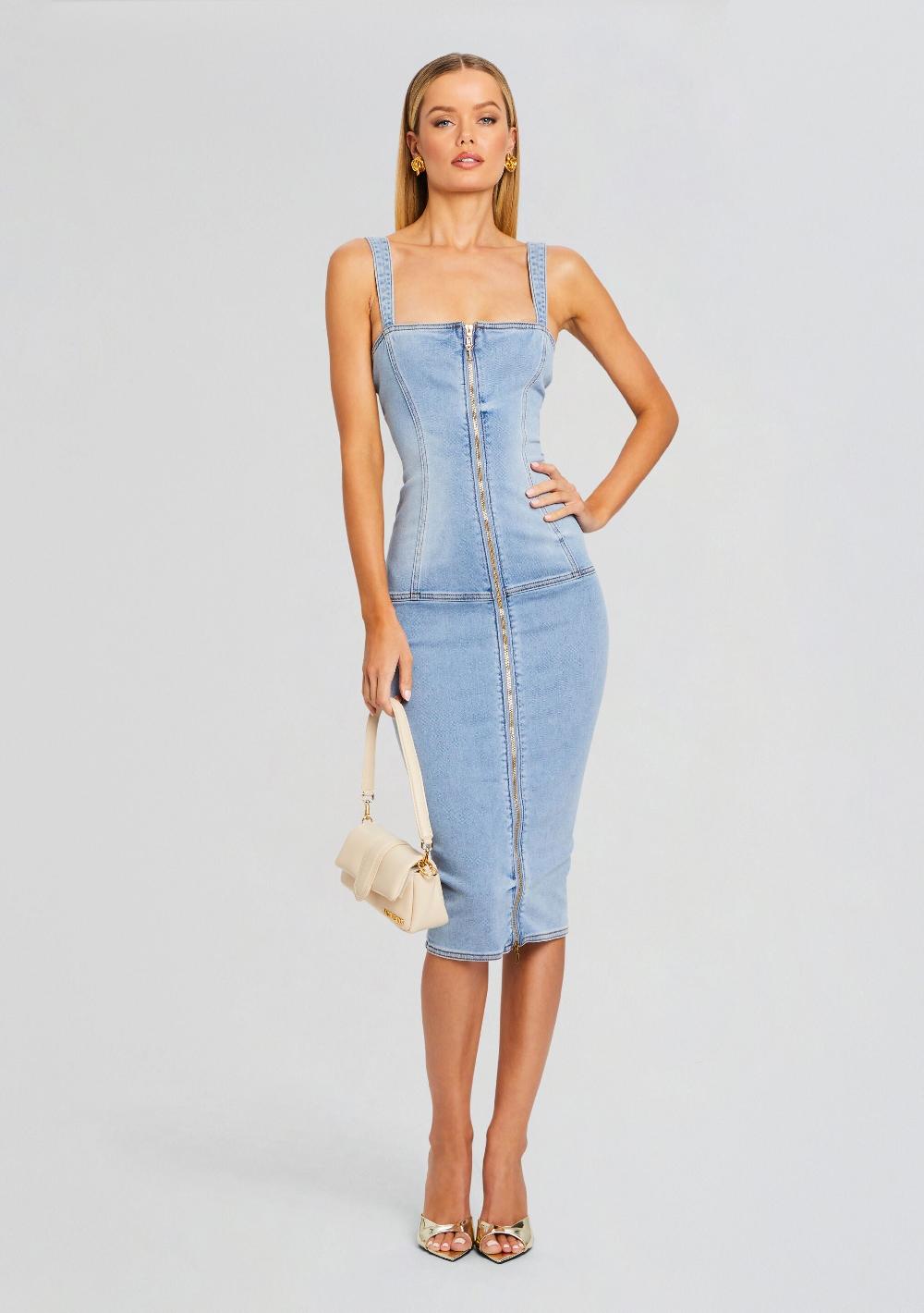 retrofête Lyndon Denim Dress retrofête