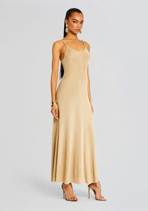 Retrofête Mabeline Metallic Knit Gown SEROYA