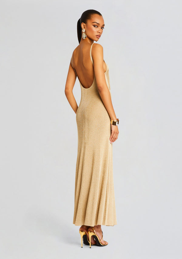 Retrofête Mabeline Metallic Knit Gown SEROYA