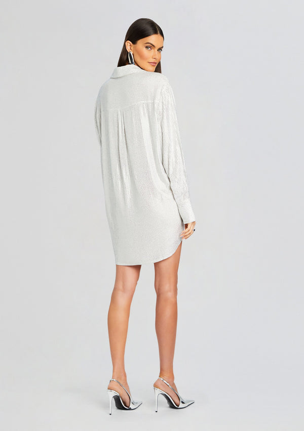 Retrofête Maddox Embellished Shirt Dress Retrofête