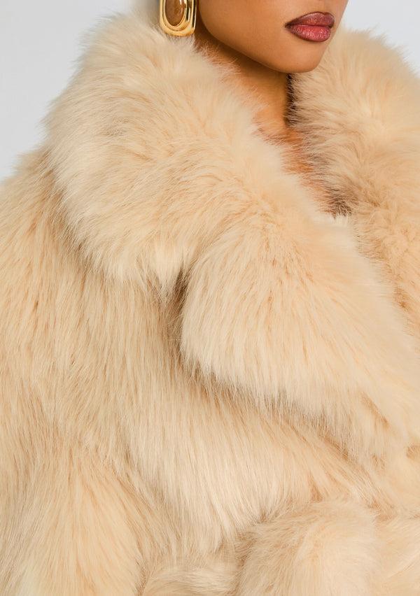 Retrofête Magali Faux Fur Coat Retrofête