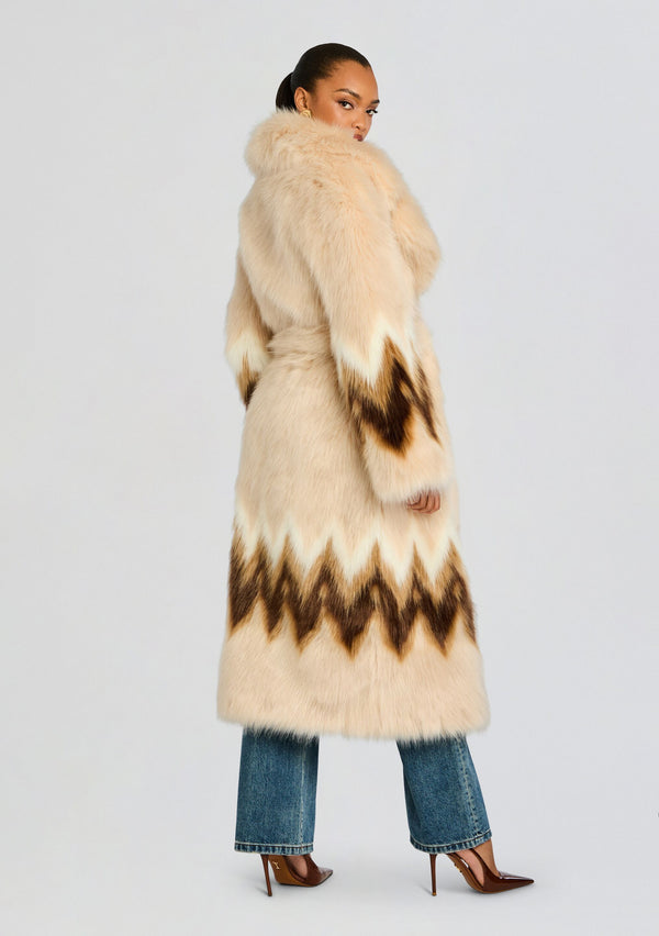 Retrofête Magali Faux Fur Coat Retrofête