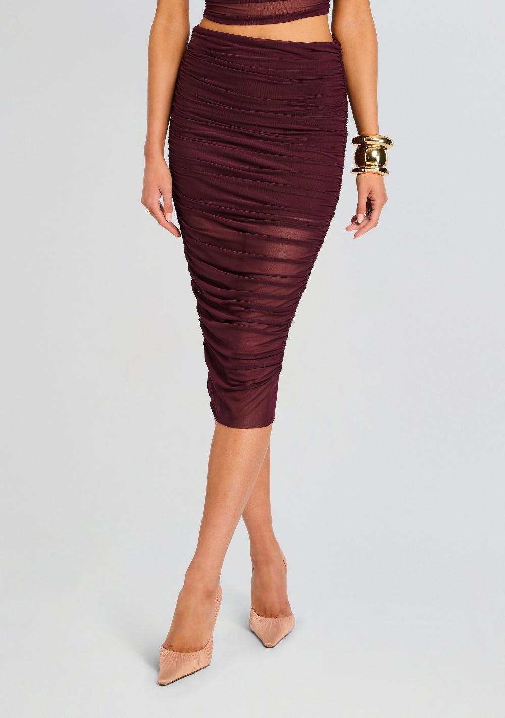 retrofête Maja Midi Skirt SEROYA