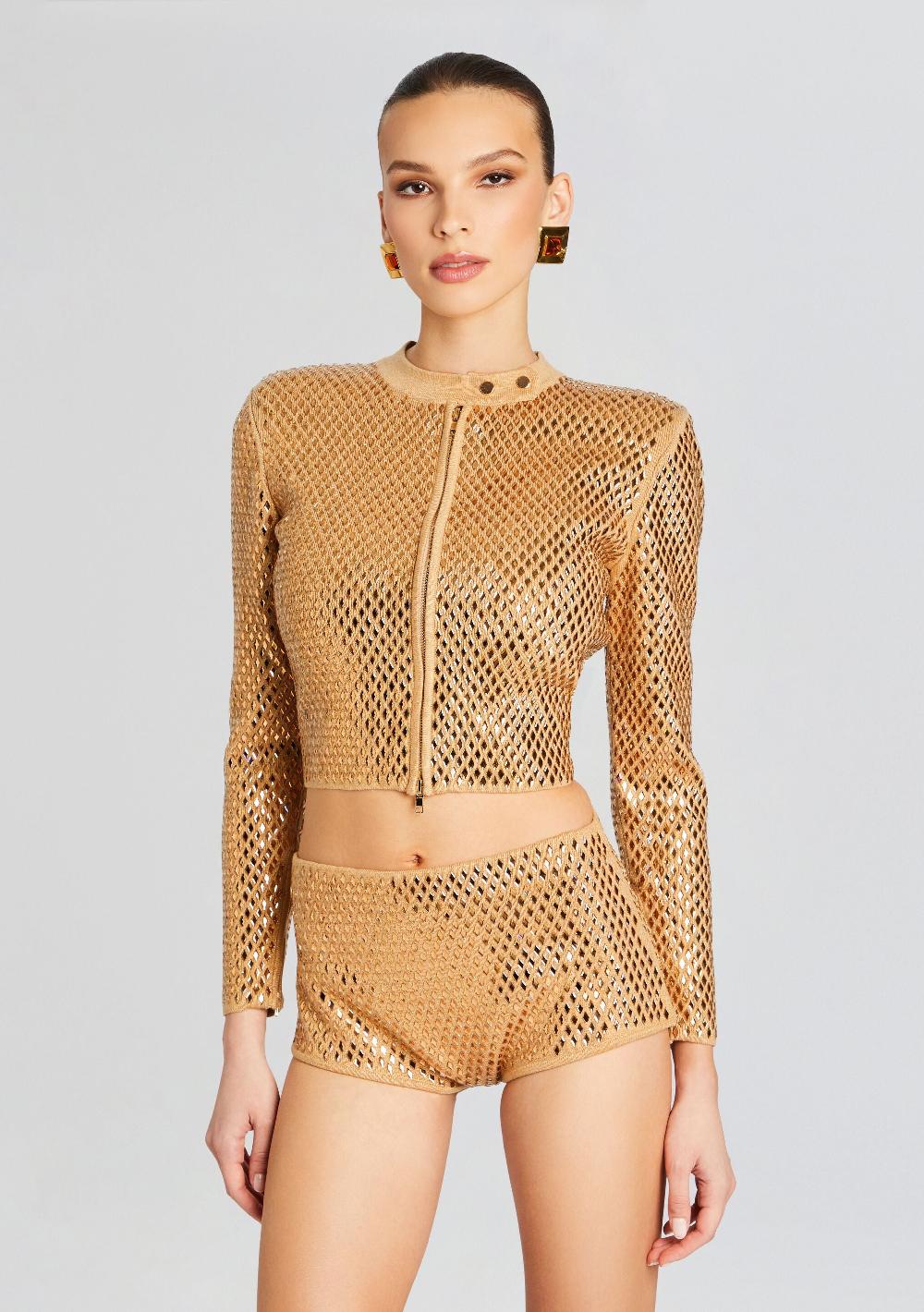 retrofête Mali Embelllished Knit Jacket retrofête