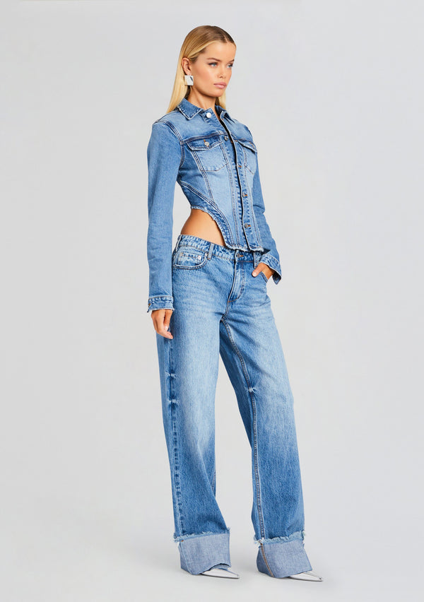 Retrofête Margot Cuffed Boyfriend Jean SEROYA