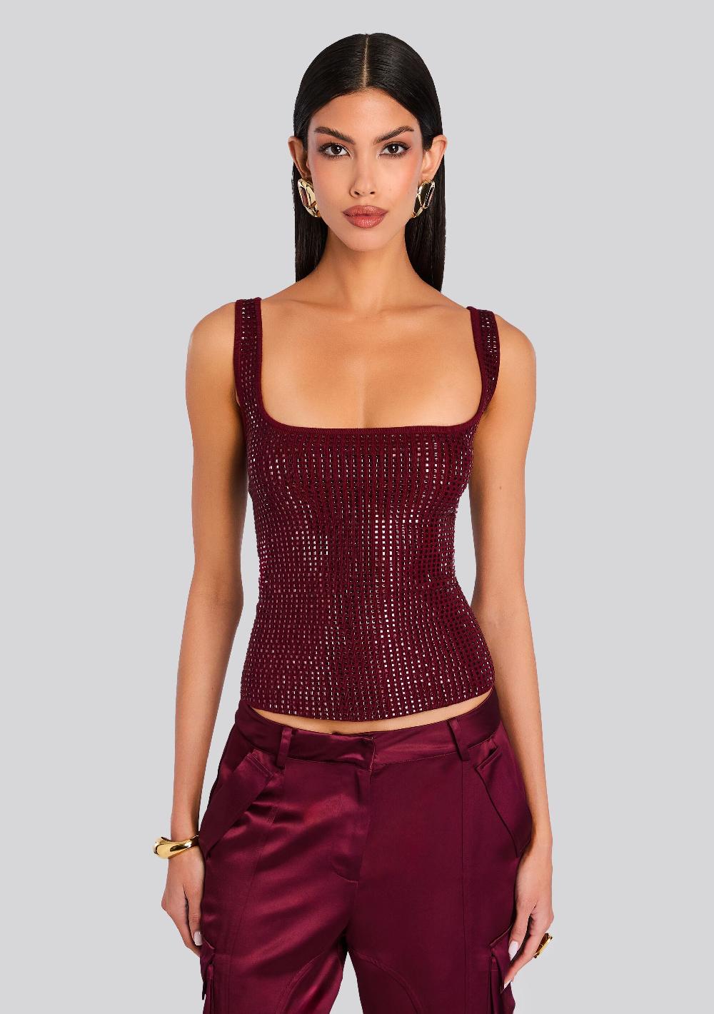 retrofête Marzia Embellished Top retrofête