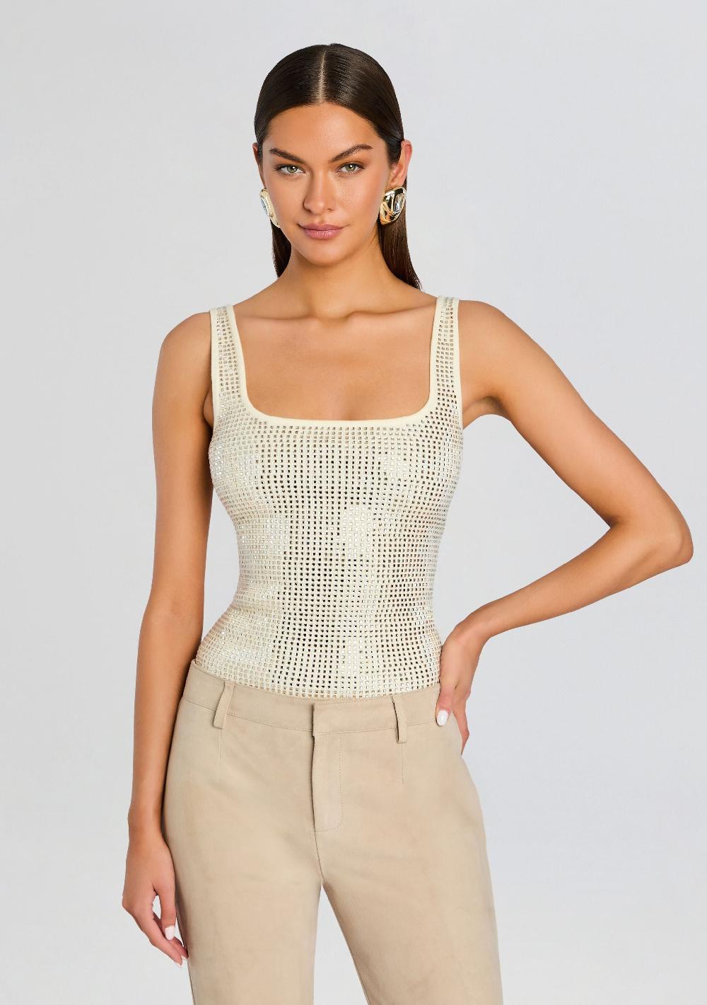 retrofête Marzia Embellished Top retrofête
