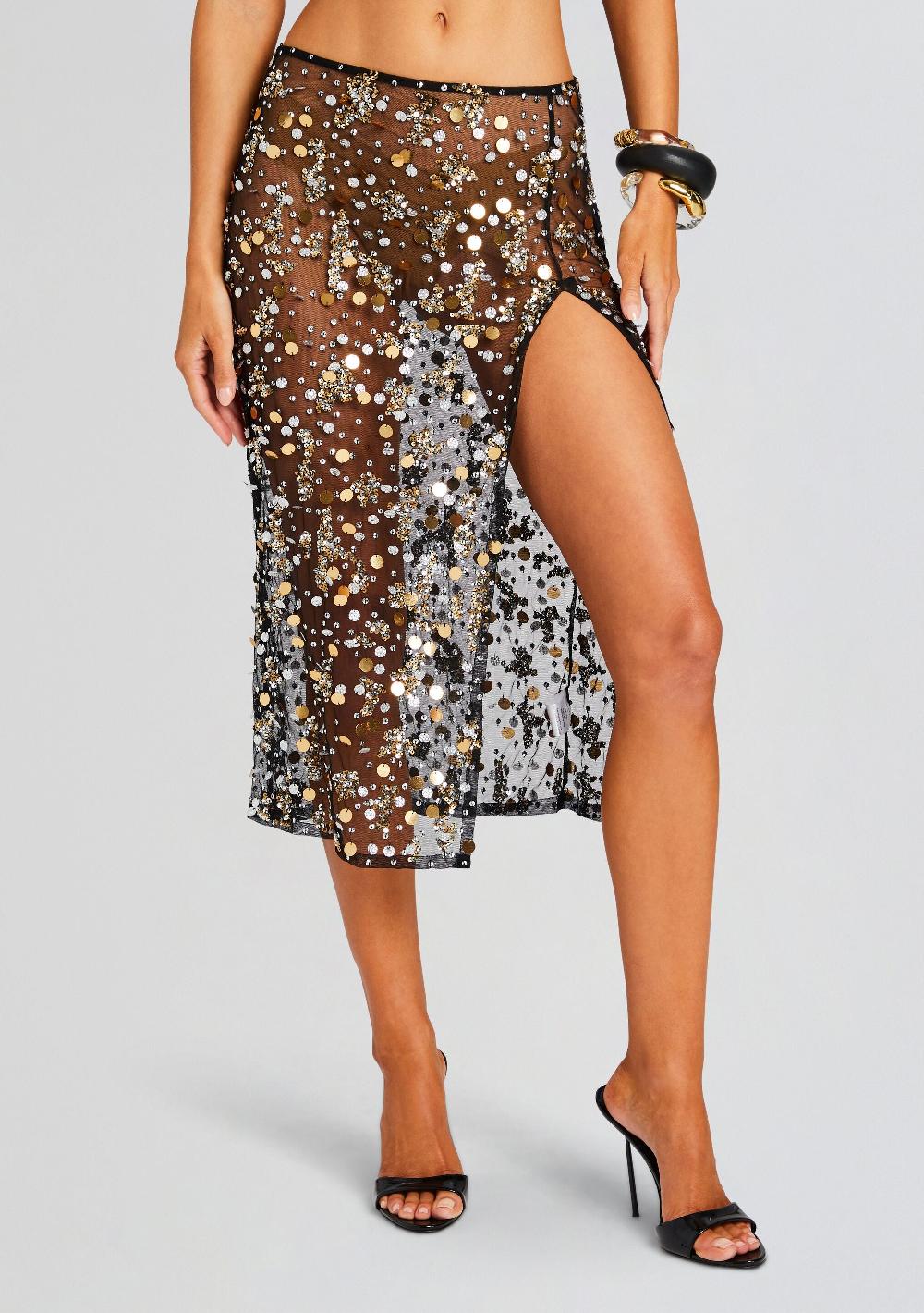 retrofête Mirage Embellished Skirt retrofête