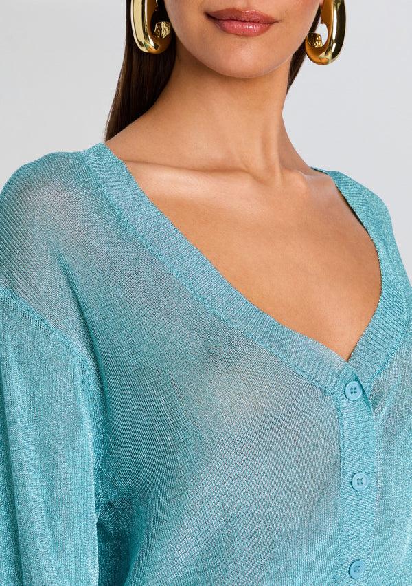 Retrofête Moni Metallic Knit Cardigan SEROYA
