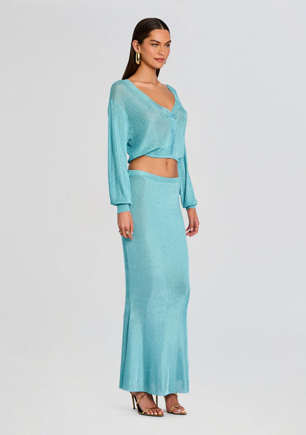 Retrofête Moni Metallic Knit Cardigan SEROYA