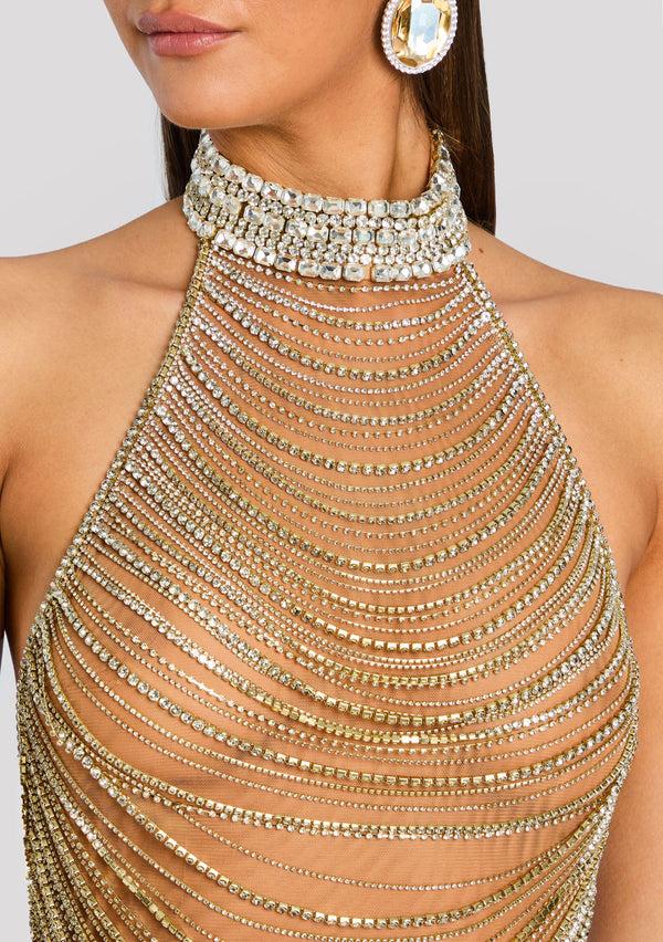 Retrofête Murphee Embellished Mini Dress Retrofête