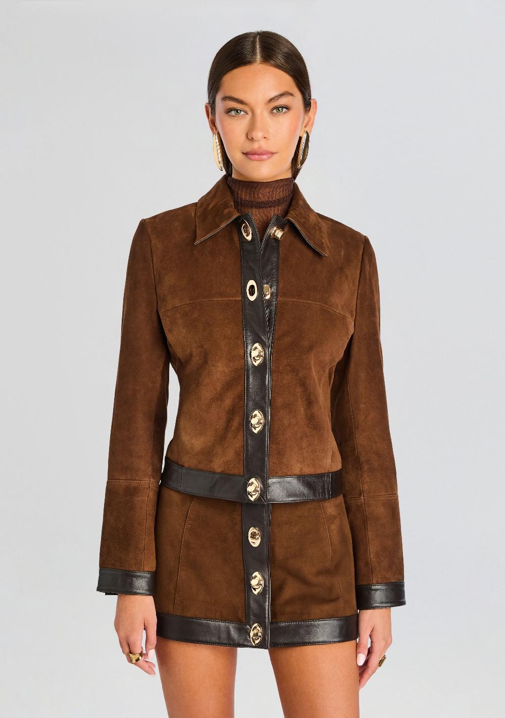 retrofête Nanna Suede Leather Jacket retrofête