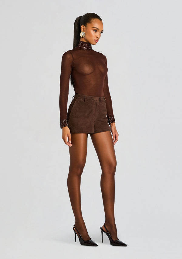 Retrofête Naya Suede Leather Short Retrofête