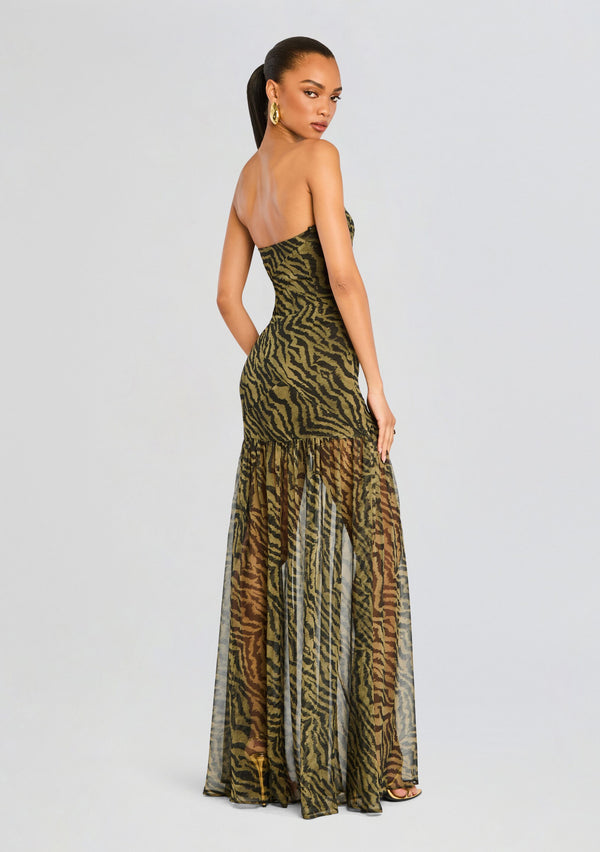 Retrofête Nicole Silk Chiffon Dress Retrofête