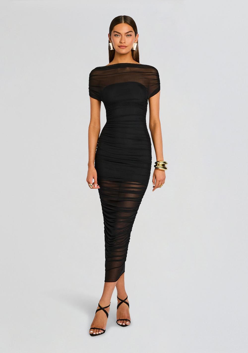 retrofête Noel Mesh Midi Dress SEROYA