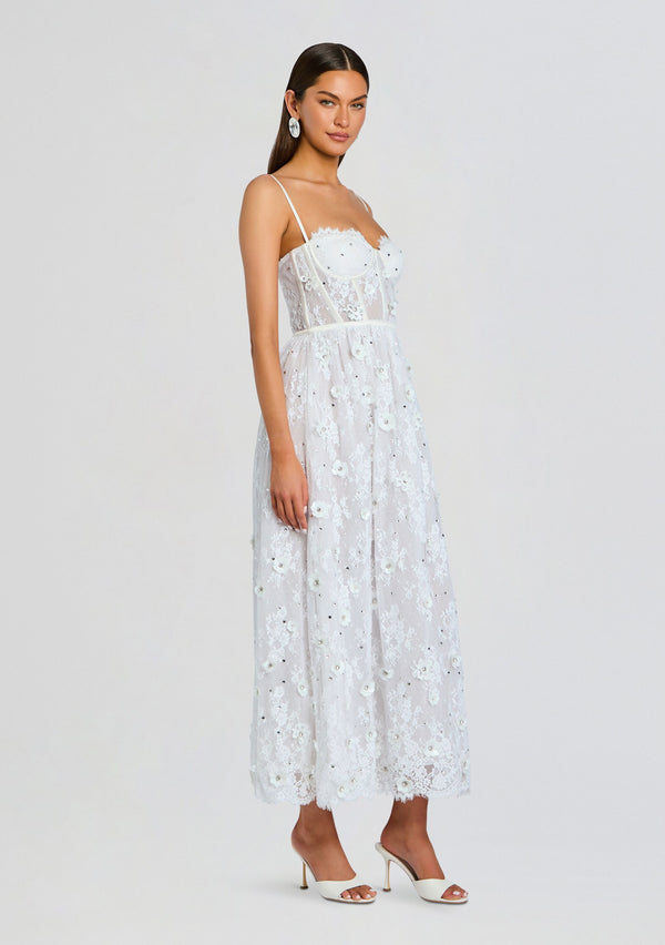 Retrofête Noema Embellished Lace Dress Retrofête