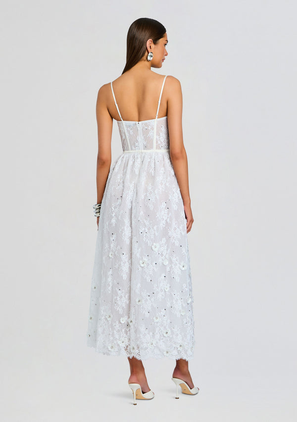 Retrofête Noema Embellished Lace Dress Retrofête