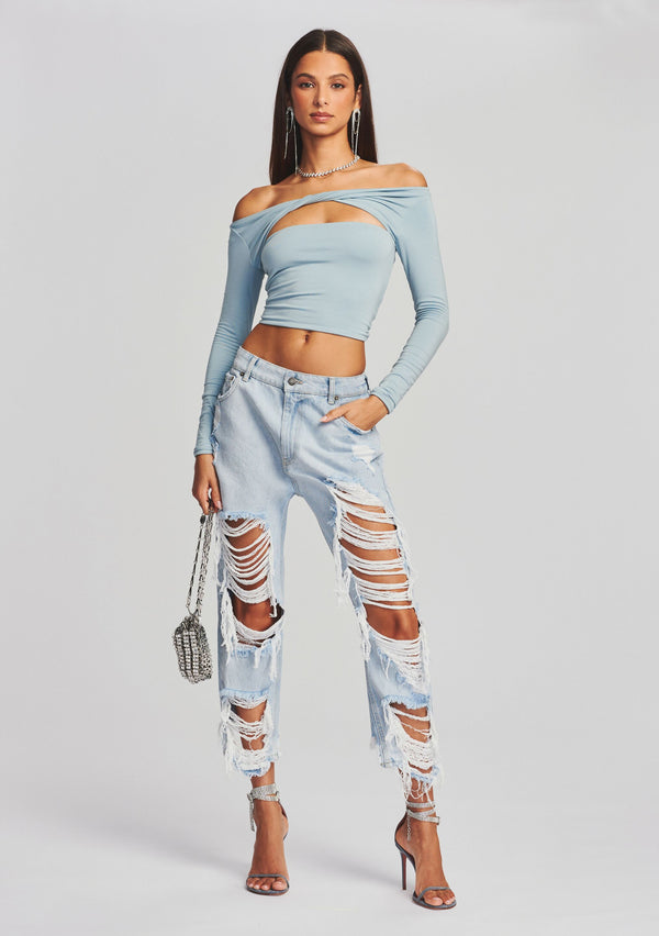 Retrofête Omar Drop Boyfriend Jean SEROYA