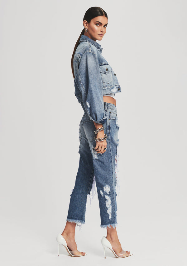 Retrofête Omar Drop Boyfriend Jean SEROYA