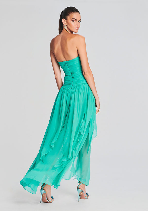 Retrofête Perola Silk Chiffon Dress Retrofête