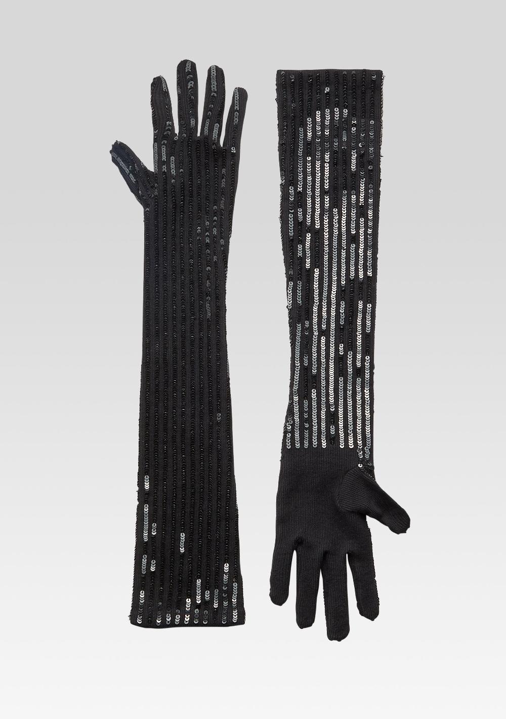 retrofête Plaza Sequin Knit Gloves retrofête