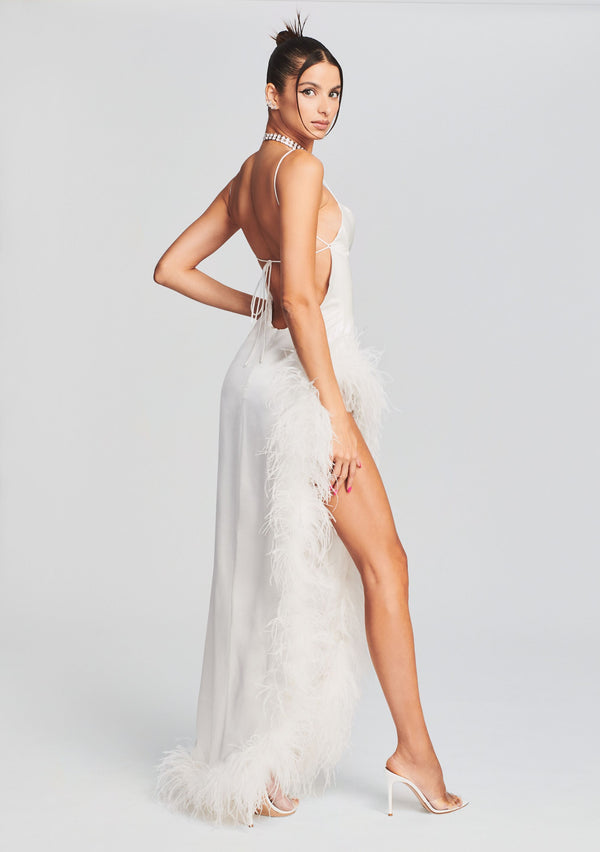 Retrofête Priscilla Feather Dress Retrofête