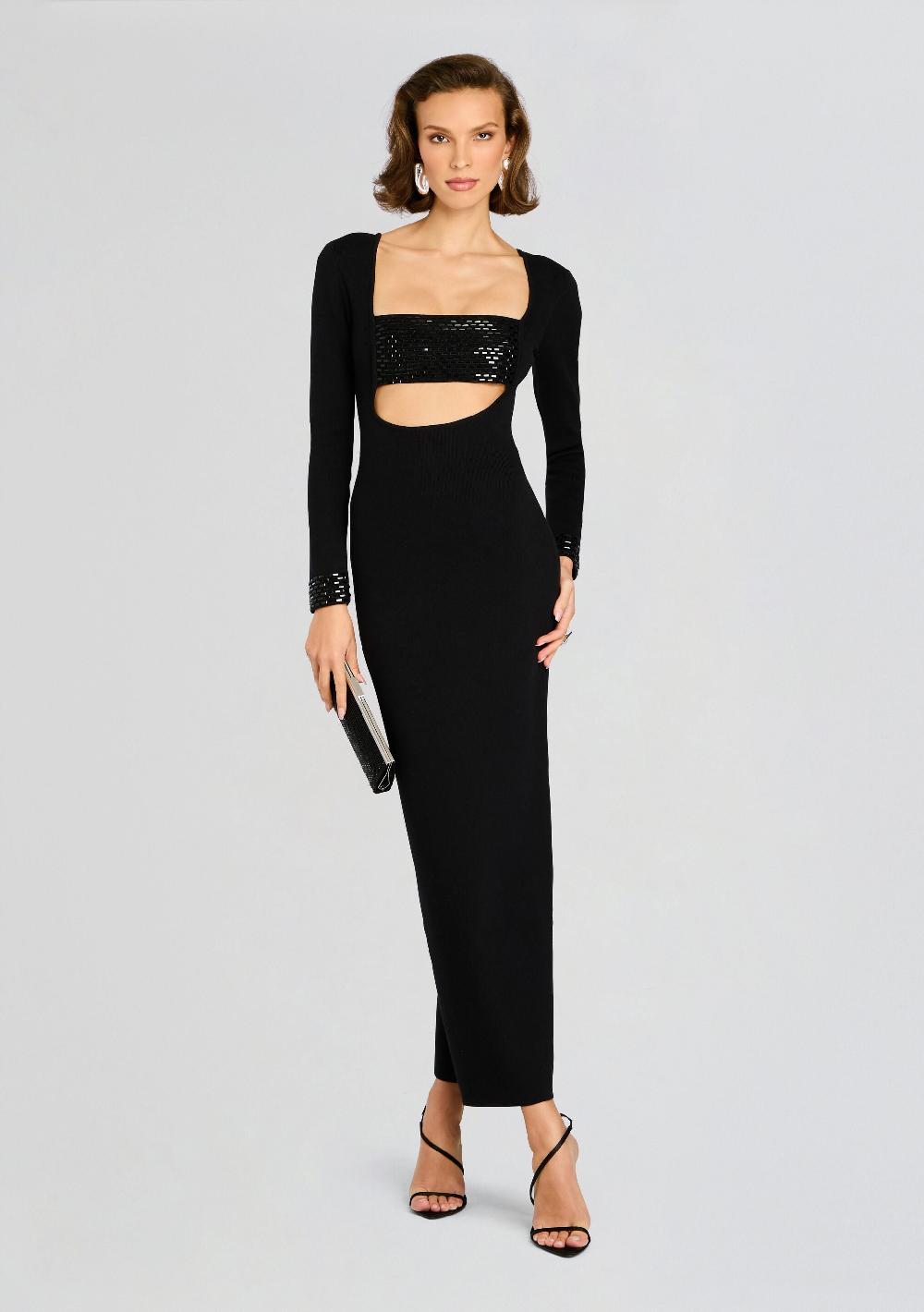 retrofête Raelle Embellished Knit Dress retrofête