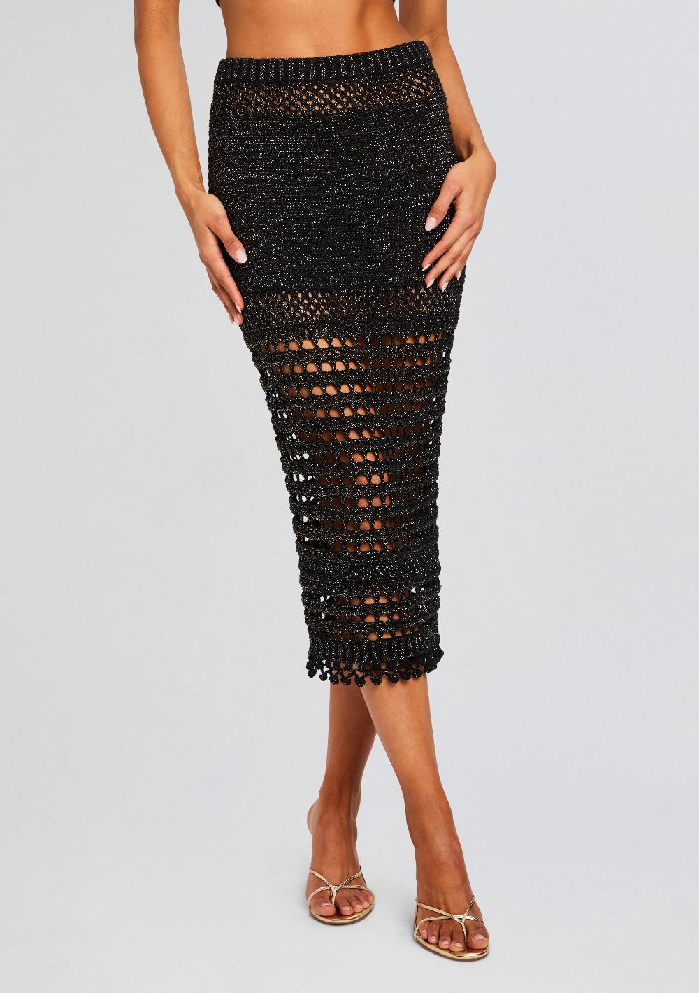 retrofête Raya Knit Crochet Skirt retrofête