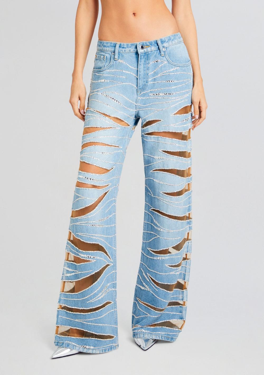 retrofête Renzo Embellished Denim Jean retrofête
