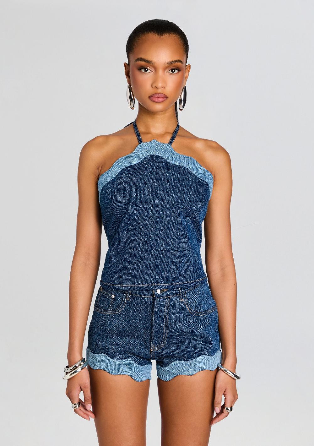 retrofête Rhonda Denim Top retrofête