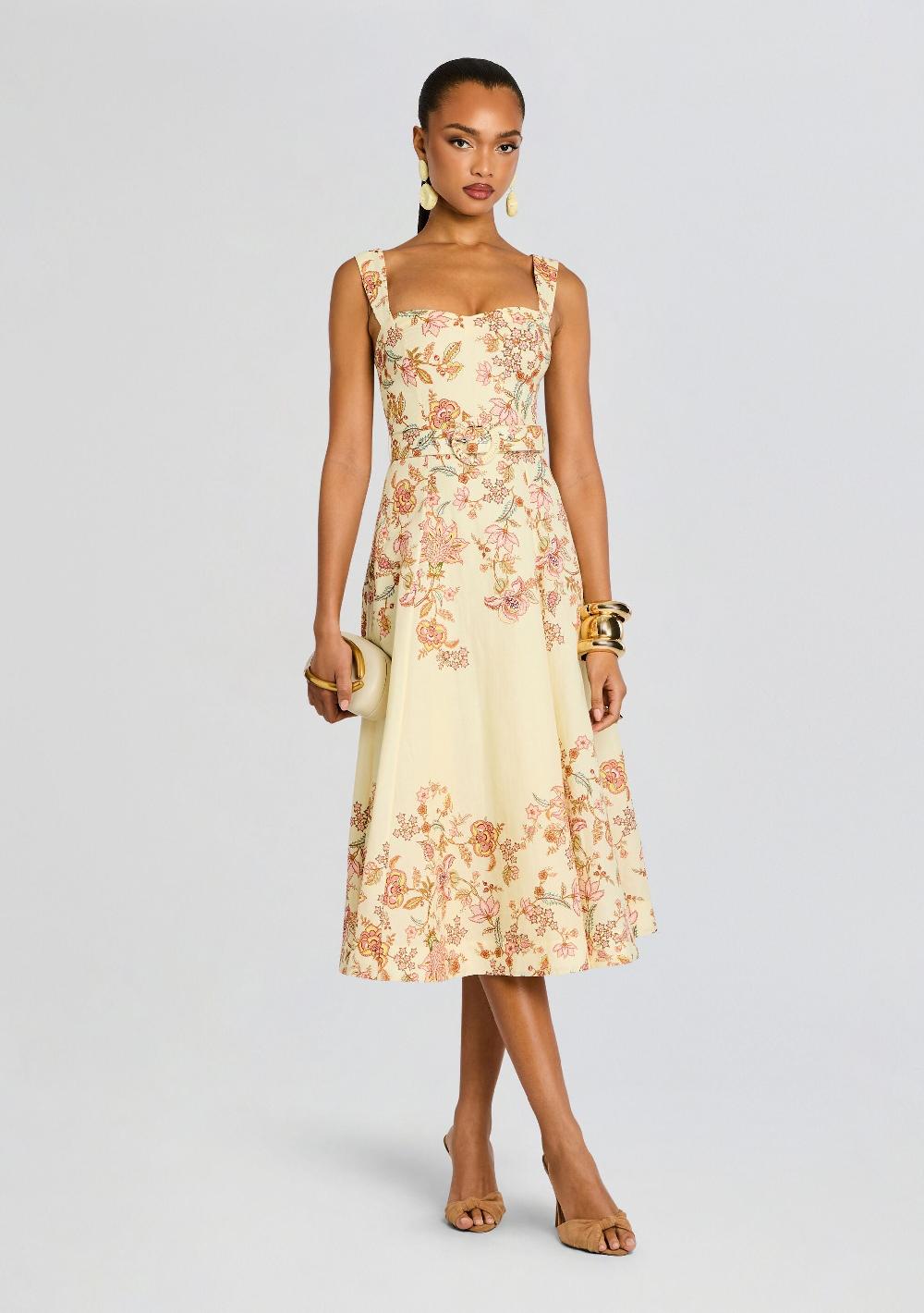 retrofête Riah Midi Dress Hemant & Nandita