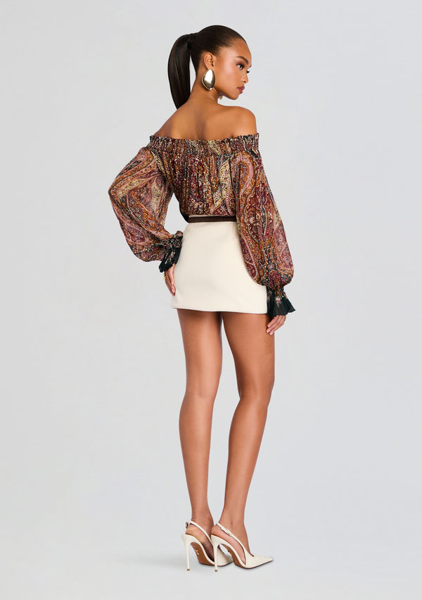 Retrofête Ruza Smocked Top Hemant & Nandita