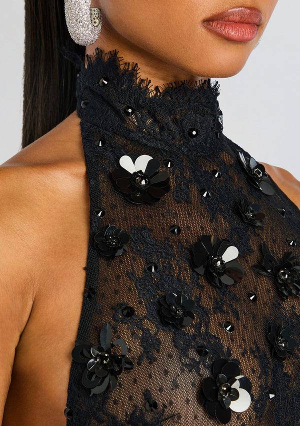 Retrofête Saga Lace Embellished Bodysuit Retrofête