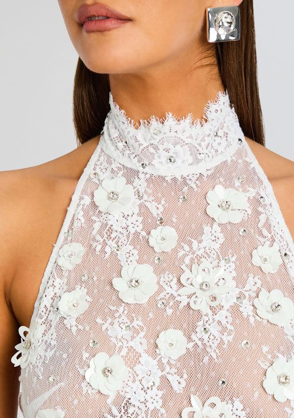 Retrofête Saga Lace Embellished Bodysuit Retrofête