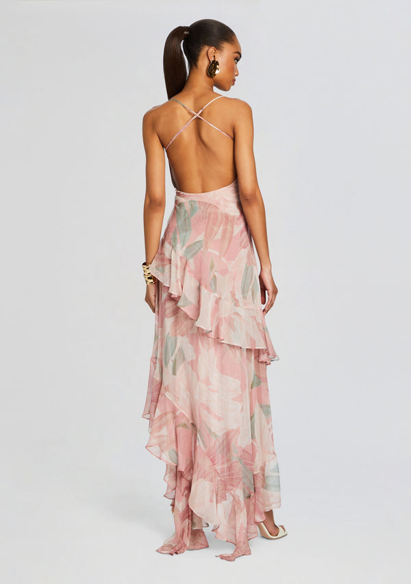 Retrofête Samara Silk Chiffon Dress Retrofête